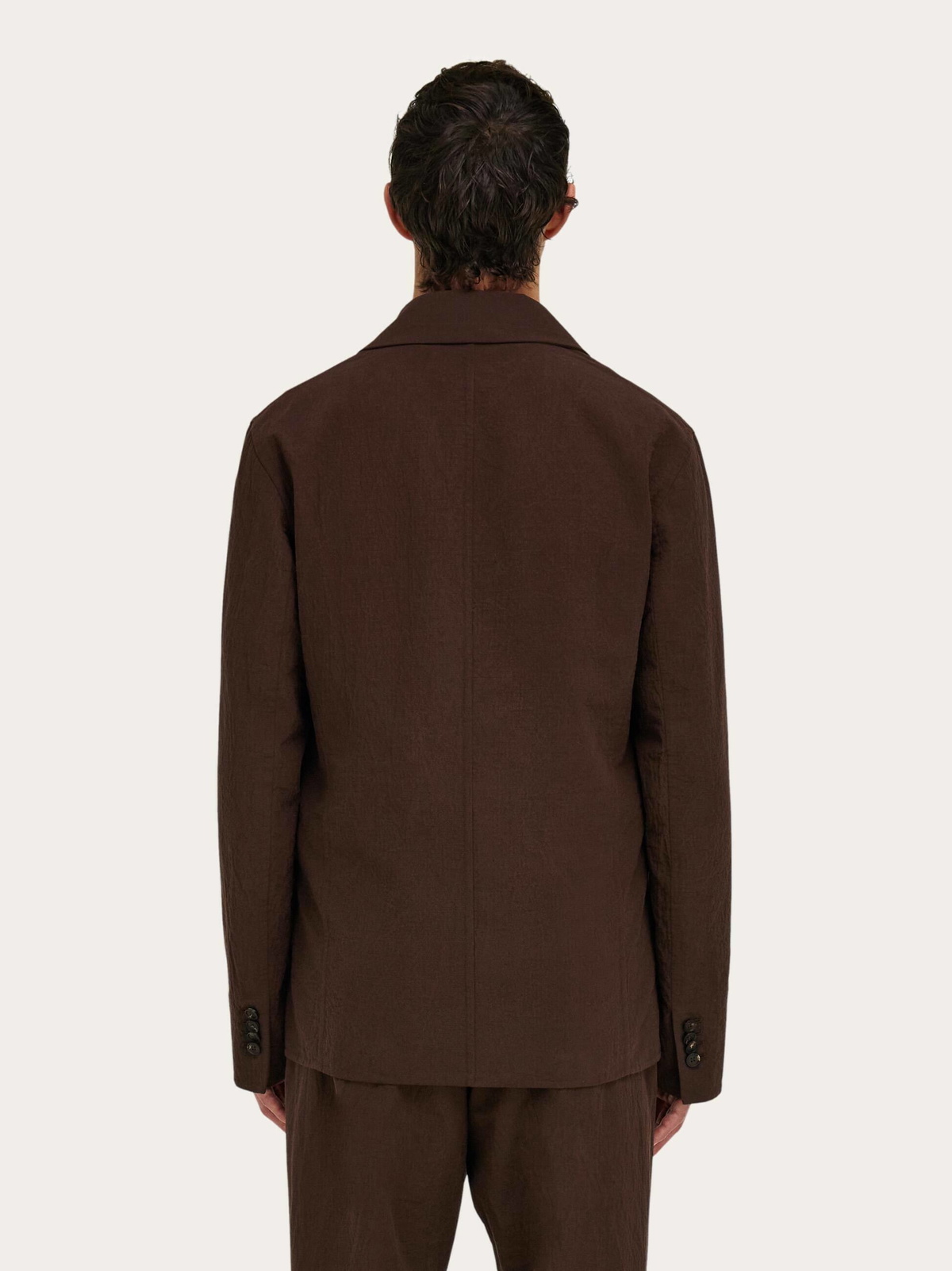 Ferragamo Mens Single breasted blazer in Brown