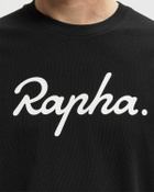 Rapha Cotton Tee - Large Logo Black Mens Shortsleefe