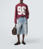Acne Studios Distressed denim Bermuda shorts