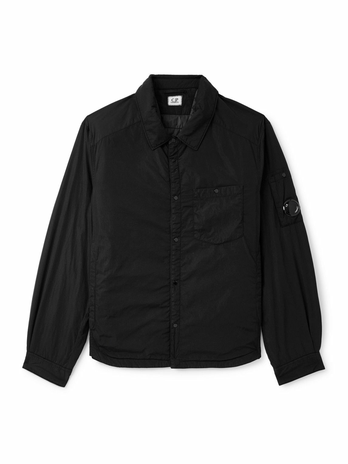 C.P. Company nylon shirt jacket 黒 Sサイズ FLAT NYLON SHIRT JACKET BLACK - C.P. COMPANY(シーピー