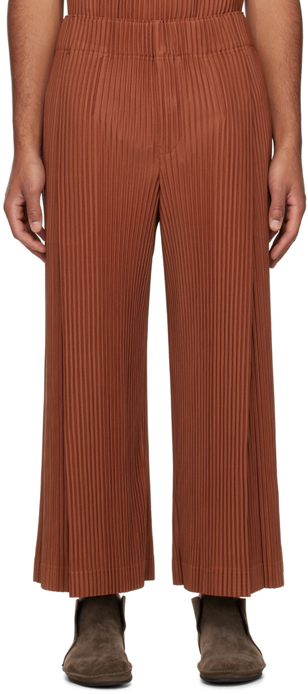 HOMME PLISSÉ ISSEY MIYAKE COLOR PLEATS Homme Plisse Issey Miyake Men's Tailored Pleats Straight-Leg