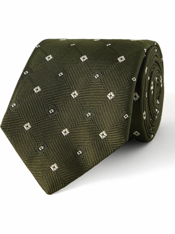 Photo: Dunhill - 7.5cm Embroidered Silk-Faille Tie