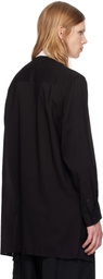 Y's For Men Black Front Patch Shirt