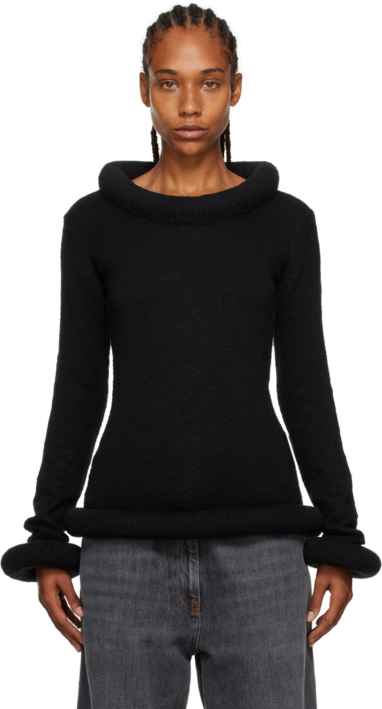 JW Anderson Black Bumper Sweater JW Anderson