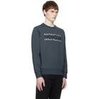 Moncler Gray Logo Cotton Jersey Long Sleeve Sweatshirt