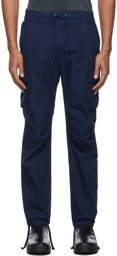 John Elliott Navy Back Sateen Cargo Pants