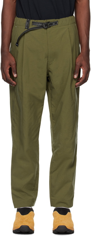 Photo: and wander Khaki Tapered Trousers