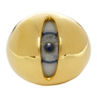 Undercover Gold and Grey Eye Ring