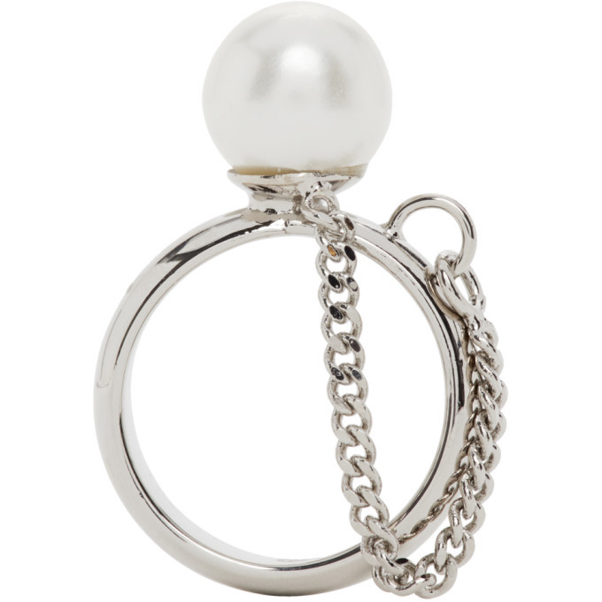 アクセサリー Maison Margiela CHAIN RING size06 Maison Margiela - Curb Chain Ring | HBX - Globally Curated