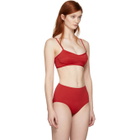 Her Line Red Suzi Bralette Bikini Top