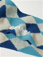 Beams Plus - Intarsia Stretch Cotton-Blend Socks