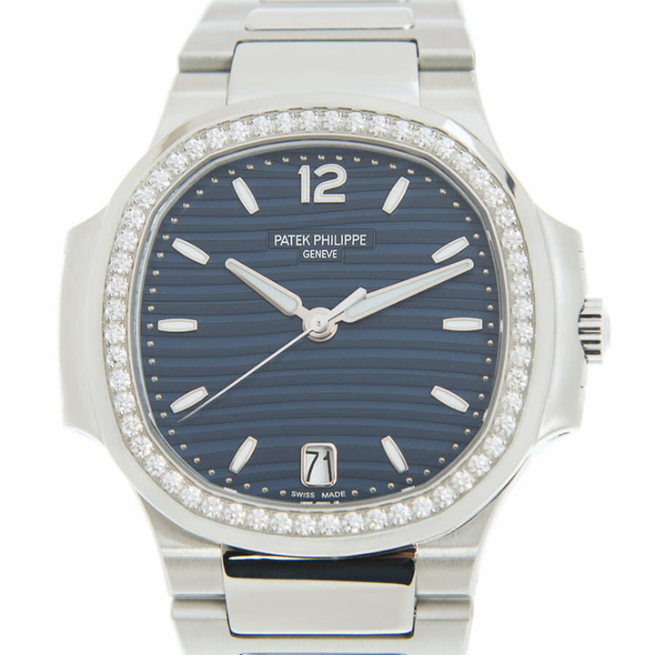 Photo: Patek Philippe Nautilus Automatic Blue Opaline Dial Diamond Ladies Watch 7118-1200A-001