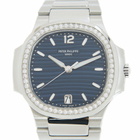 Patek Philippe Nautilus Automatic Blue Opaline Dial Diamond Ladies Watch 7118-1200A-001