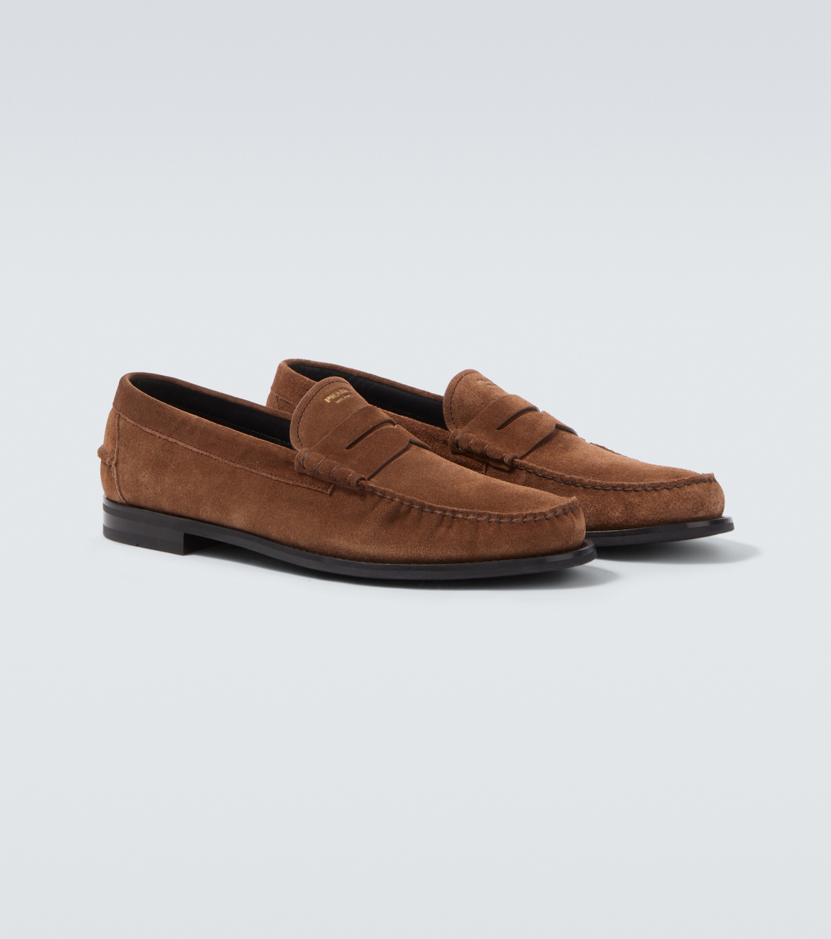 Prada Suede penny loafers