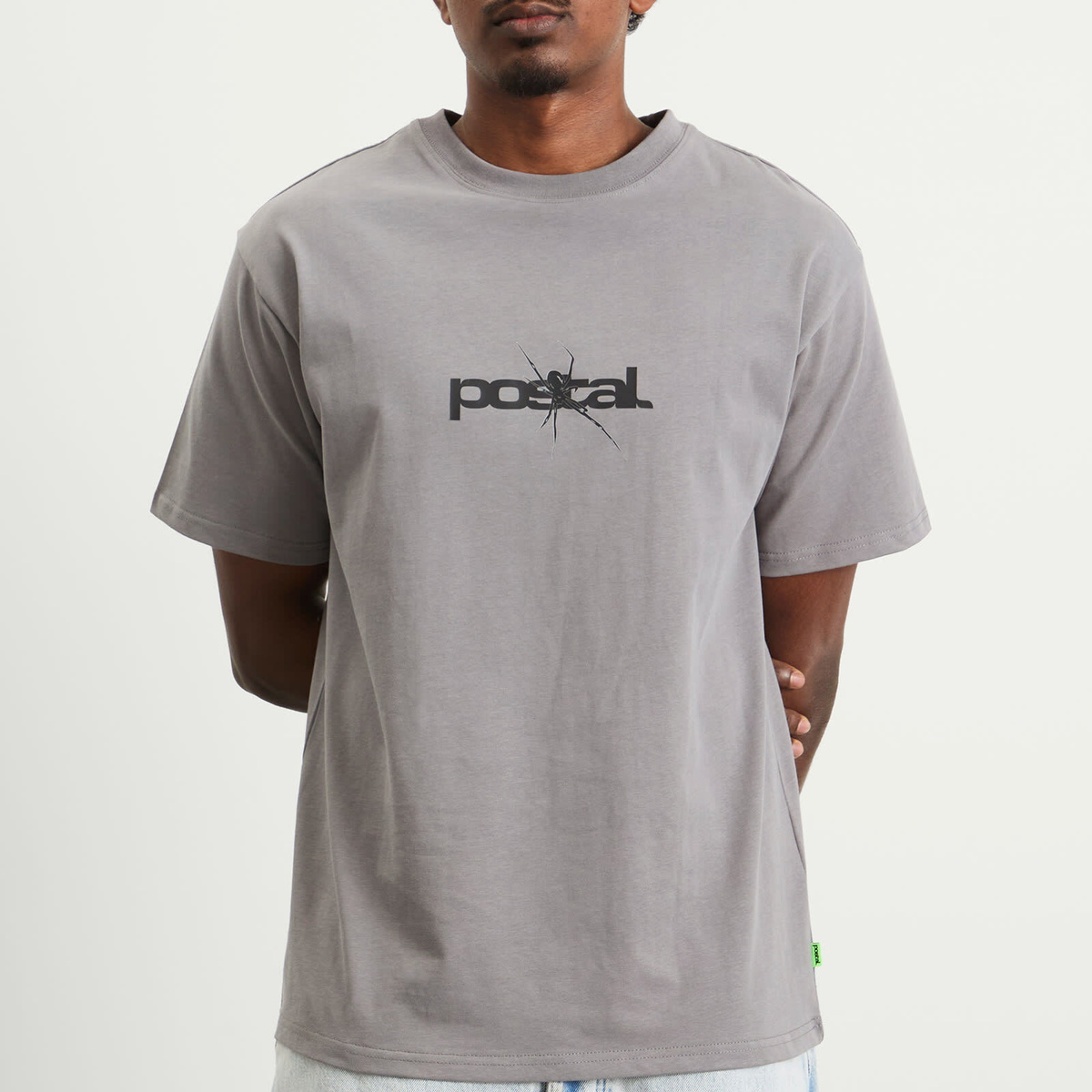POSTAL Men's Spider T-Shirt in Concrete