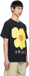 Awake NY Black Floral T-Shirt