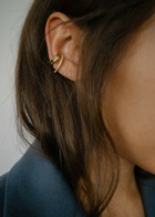 Otiumberg Pavé Concero 14kt Gold Vermeil ear Cuff - One Size