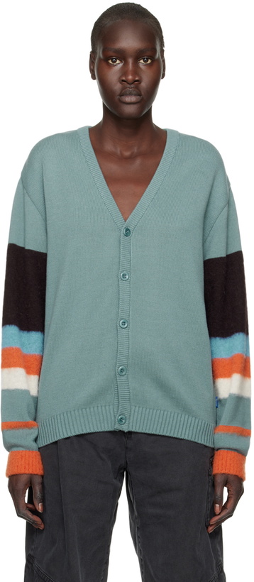 Photo: Awake NY Blue Striped Cardigan