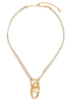 Valentino Garavani VLogo Rope Necklace - Cream - One Size