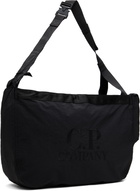 C.P. Company Black Plain Paper Touch Zipped Bag