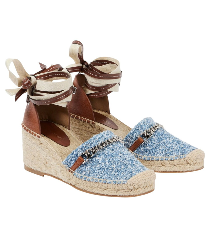 Photo: Stella McCartney Gaia denim bouclé espadrilles