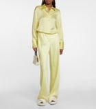 Vince - High-rise wide-leg satin pants