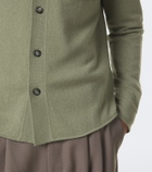 Allude Knitted wool and cashmere shirt