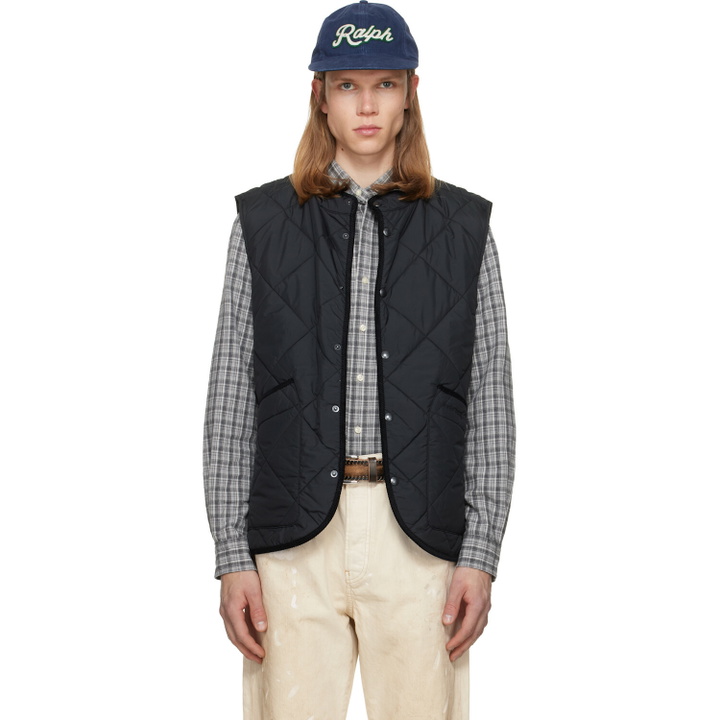 Photo: Polo Ralph Lauren Black 'The Hurston' Quilted Utility Vest