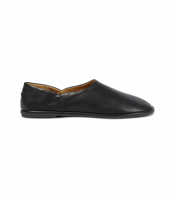 Photo: The Row - Canal slip-on leather shoes