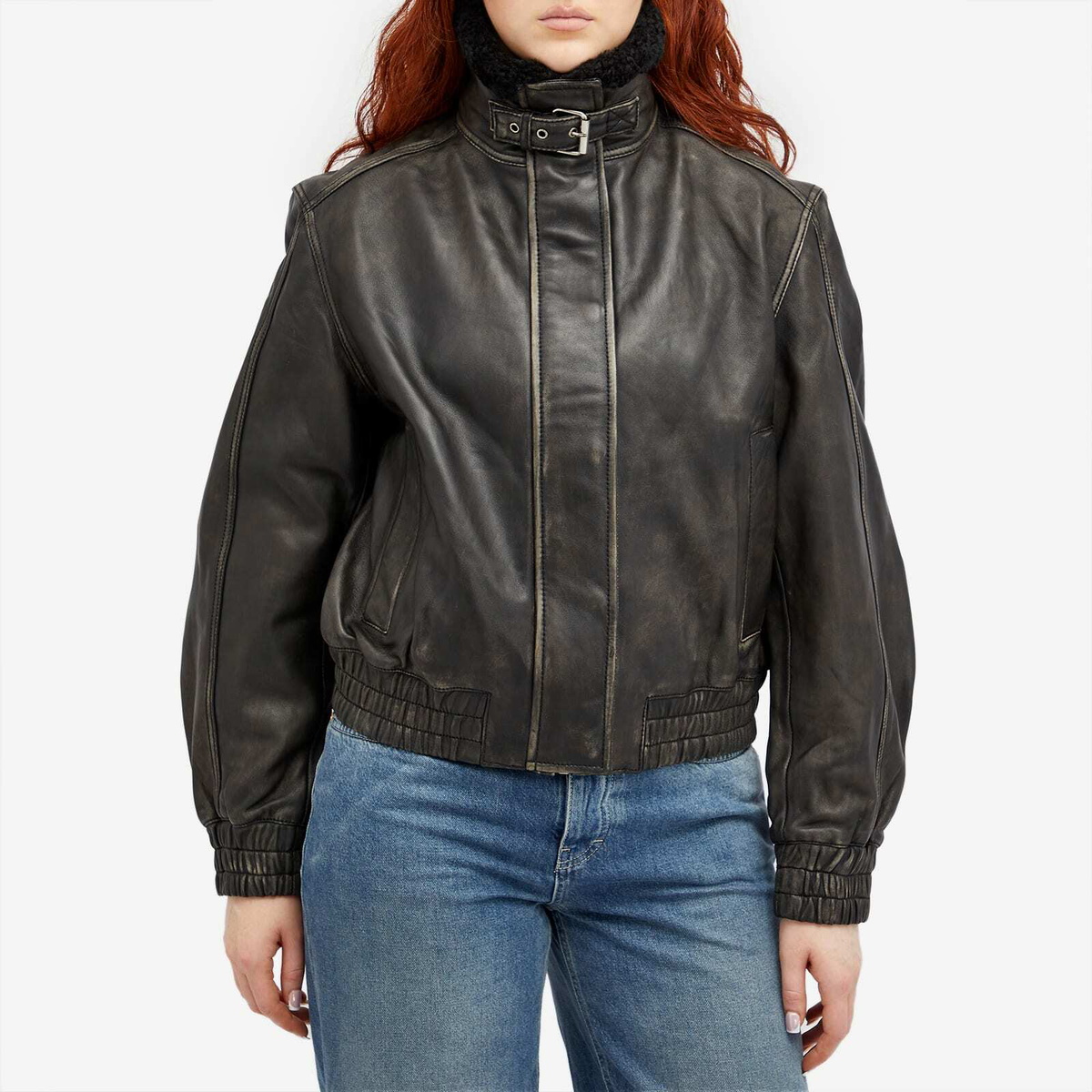 Samsøe Samsøe Women's Samsoe Samsoe Samedow Bomber Jacket in Washed Black Olive