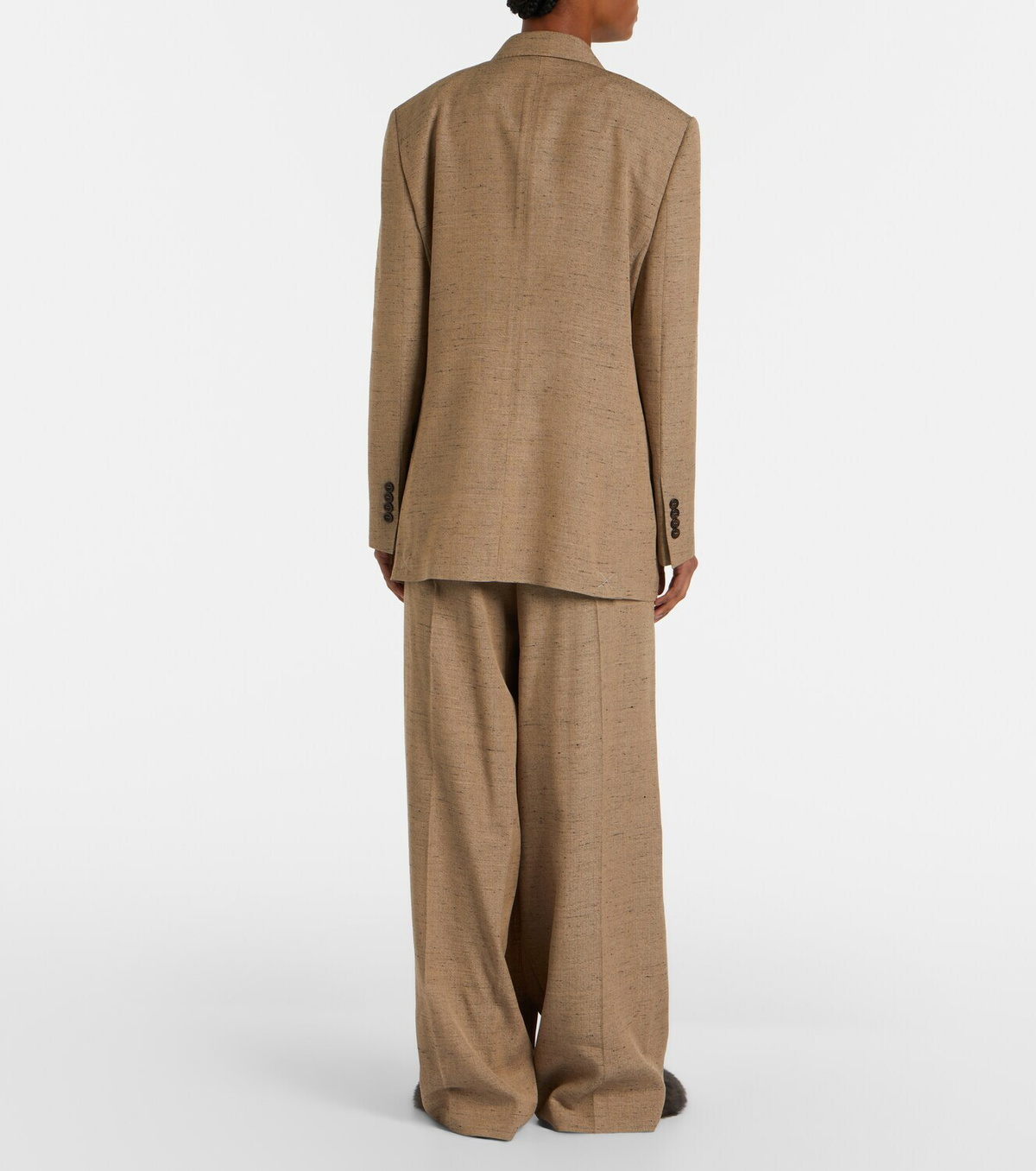 Dolce&Gabbana Pleated belted wide-leg pants