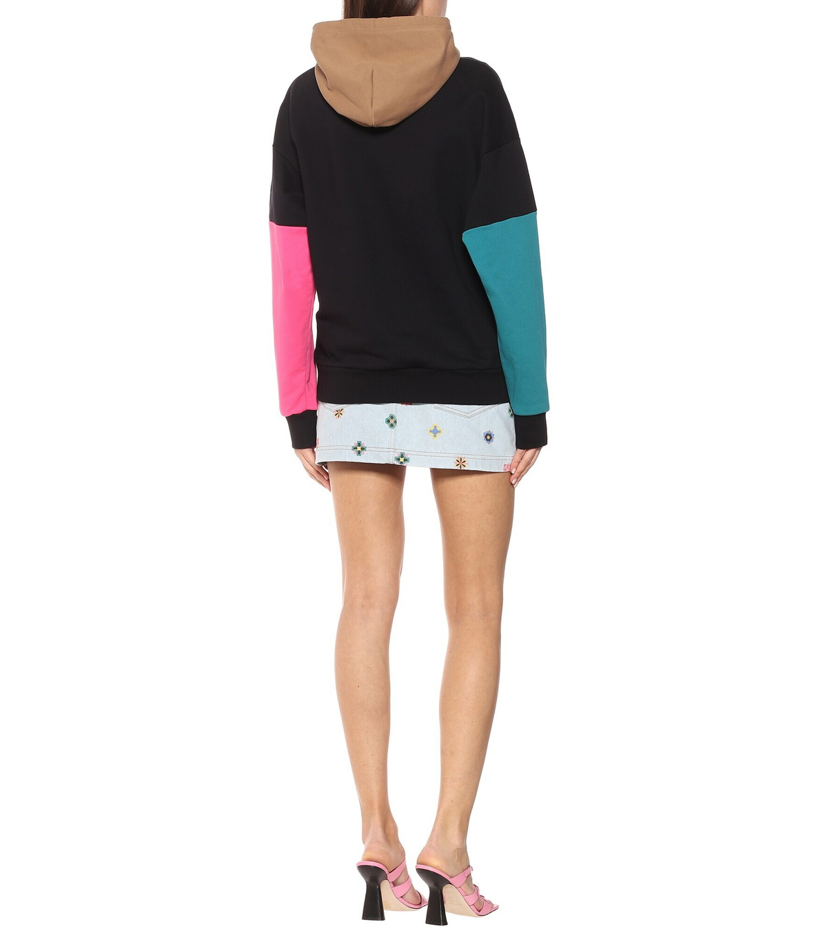 Kirin - Colorblocked cotton hoodie