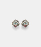 Marina B Popillia 18kt gold earrings with gemstones