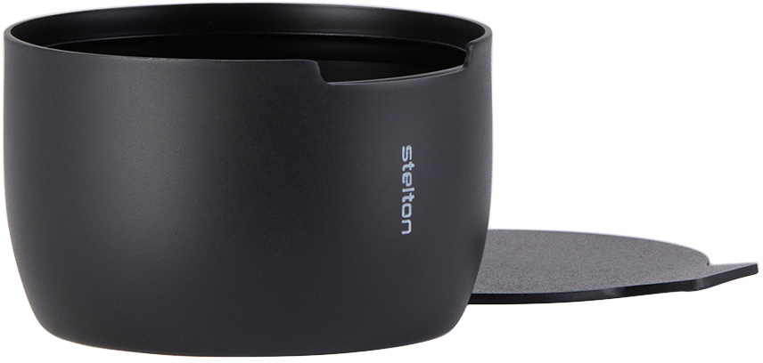 Stelton Black Collar Sugar Bowl, 0.2 L