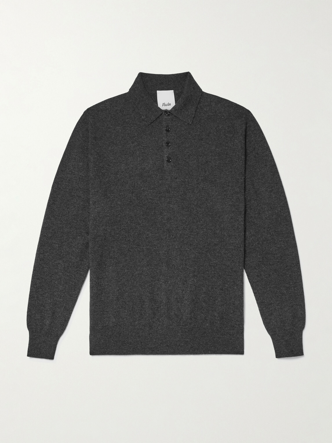 Allude - Cashmere Polo Shirt - Gray