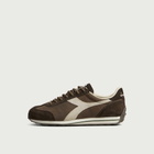 Diadora Men's Rally Waxed Sneaker in Brown Chestnut