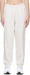 Nike White Solo Swoosh Lounge Pants