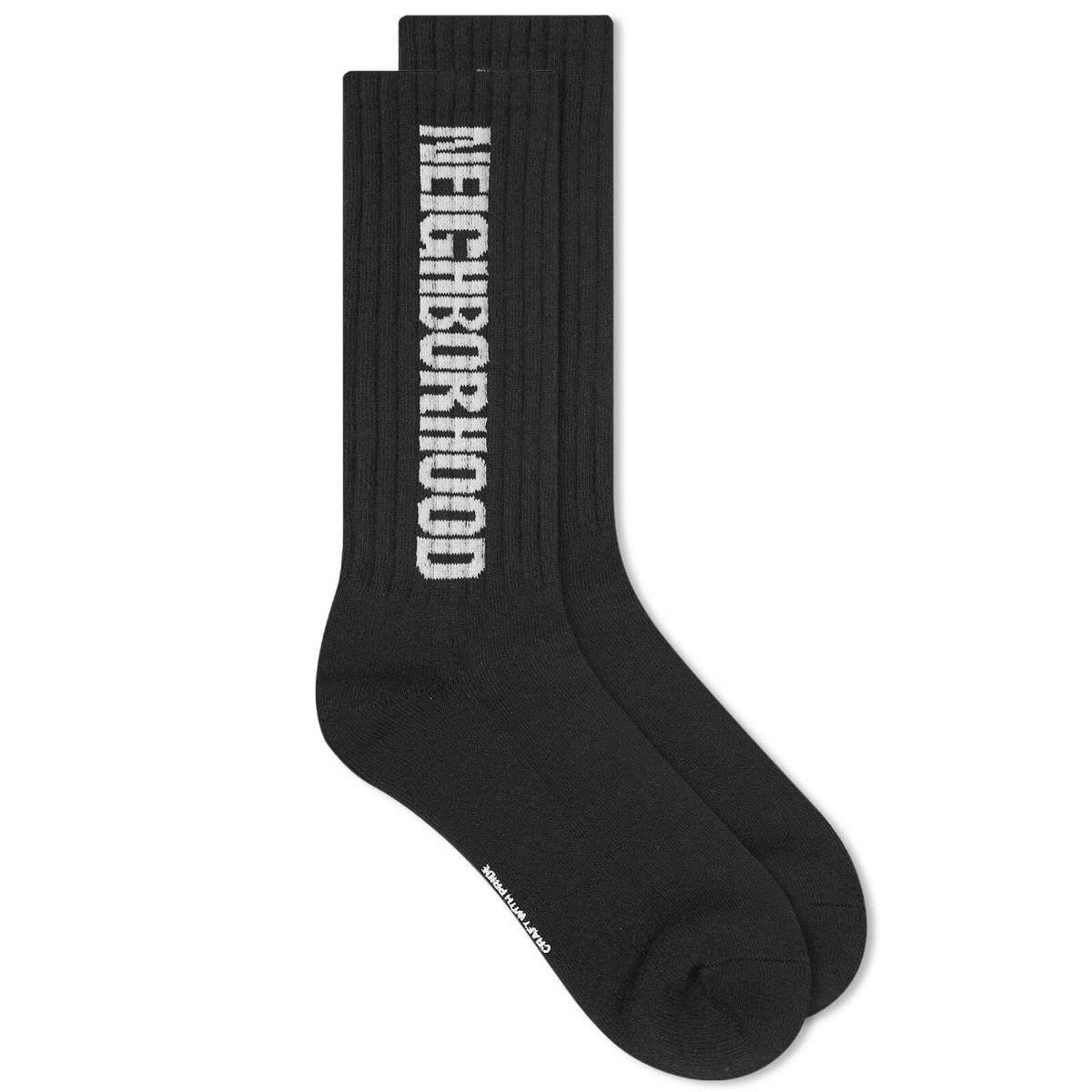 Neighborhood Men's CI Logo Sock in Black Neighborhood