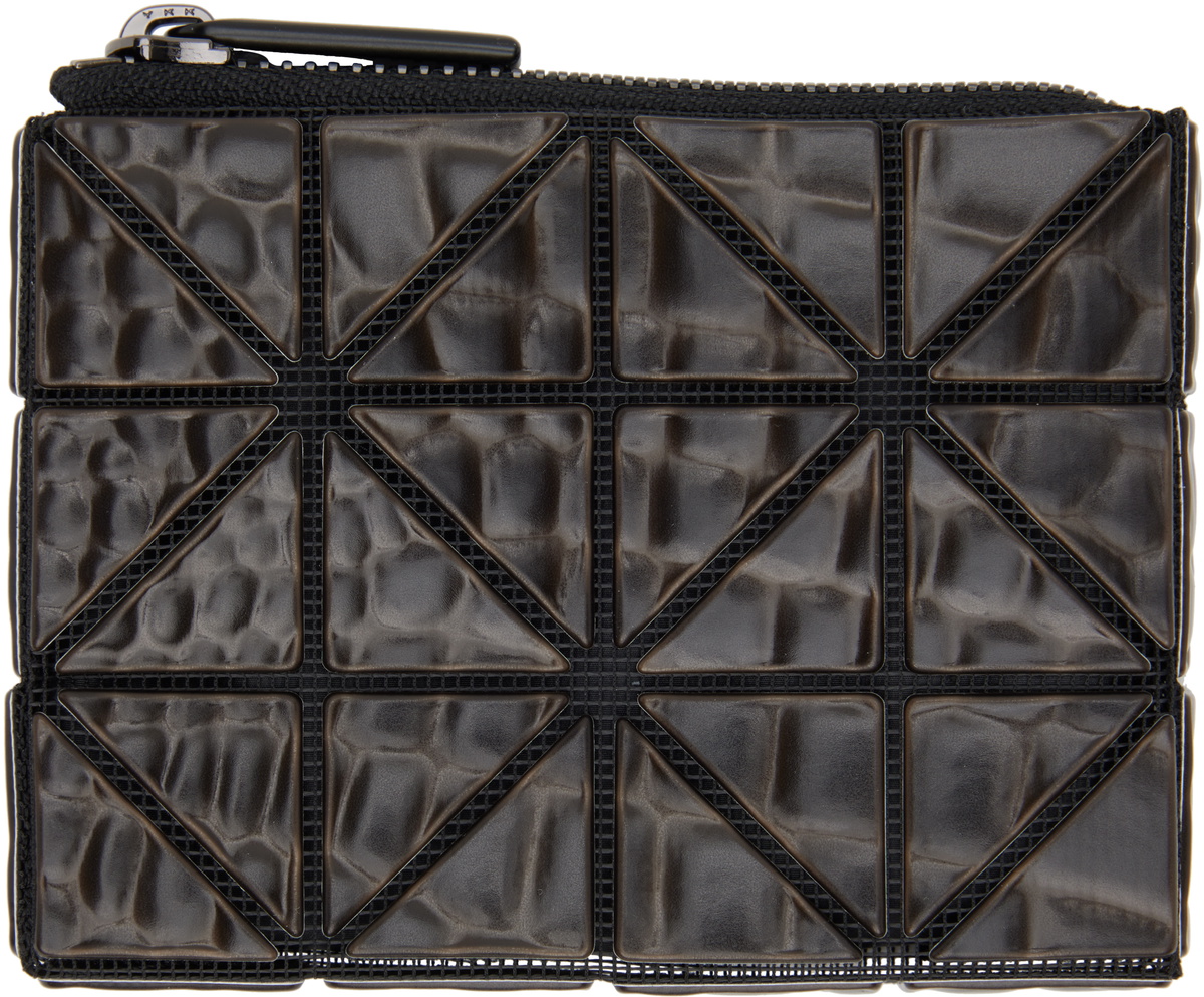 Bao Bao Issey Miyake Grey Flipper Wallet Bao Bao Issey Miyake