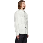 Fumito Ganryu Off-White Denim Six Pockets Rebuilt Shirt