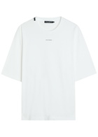 Dolce & Gabbana Logo-appliquéd Cotton T-shirt White