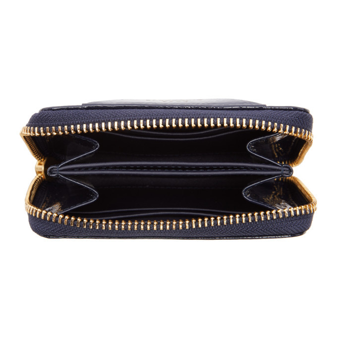 Anya Hindmarch Navy Small Chubby Wink Wallet Anya Hindmarch