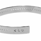 A.P.C. Men's Concert Bracelet in Silver