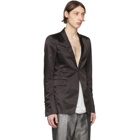 Rick Owens Black Extreme Soft Blazer