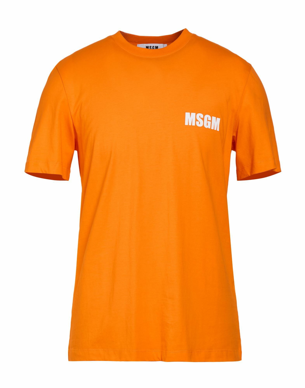 Msgm Mens T-shirt in Orange