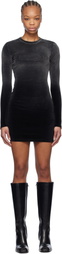 alexanderwang.t Black Long-Sleeve Minidress