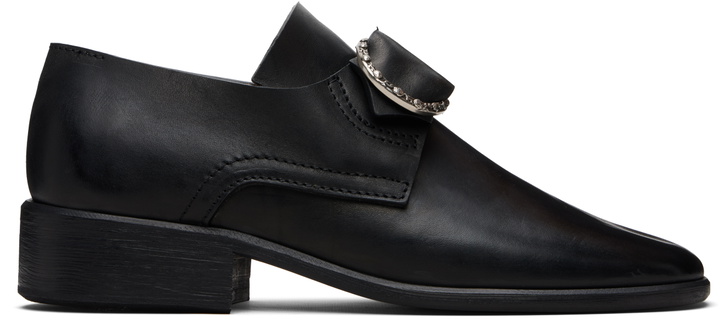 Photo: Enfants Riches Déprimés Black Leather Pope Loafers