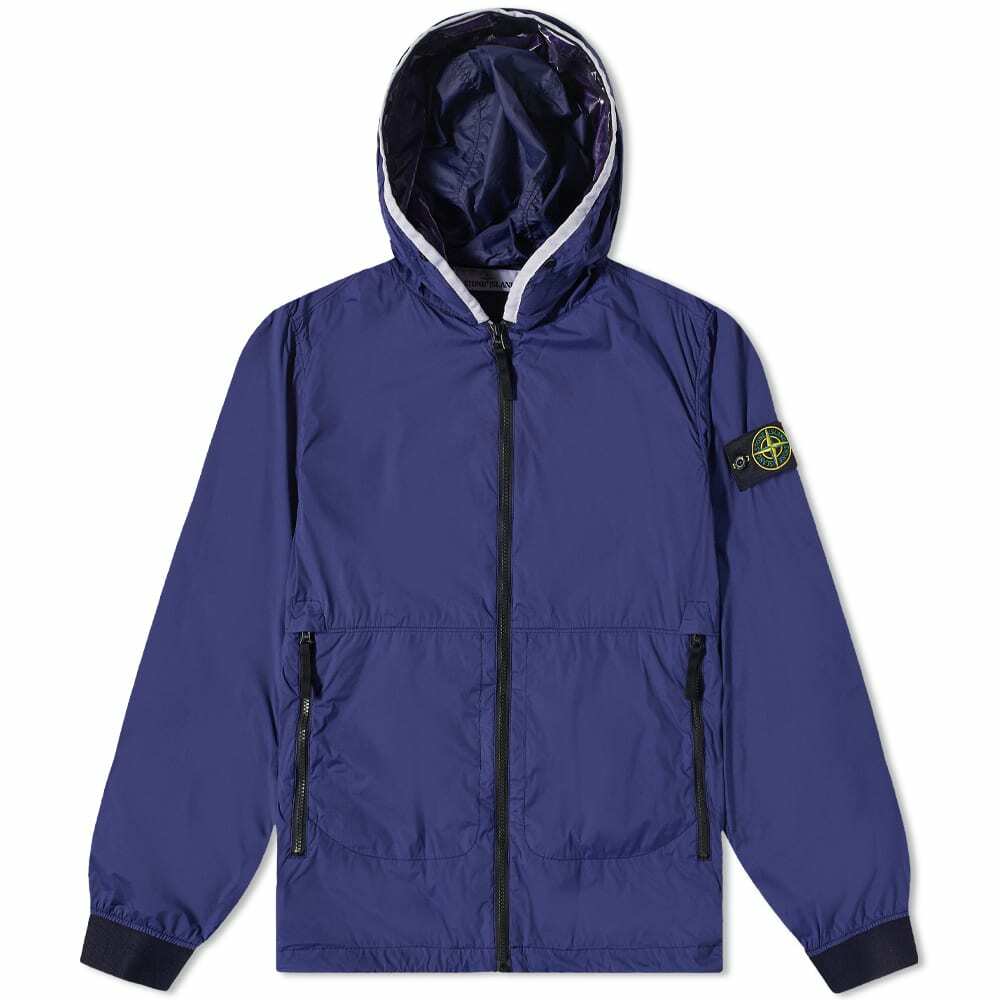 Stone Island Men's Hooded Jacket Blue