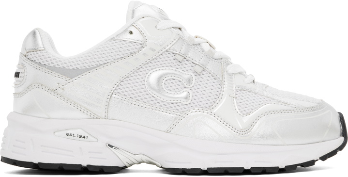 Photo: Coach 1941 Silver & White C301 Sneakers