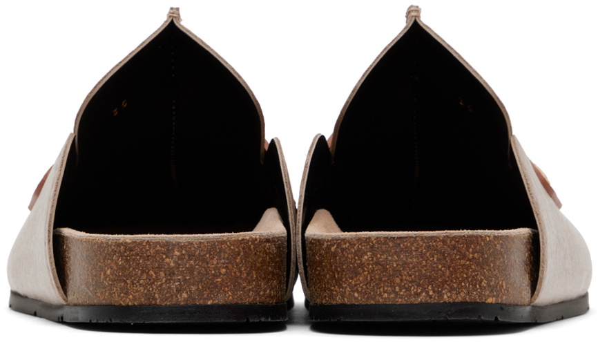JW Anderson Felt Loafer Mule JW Anderson Felt Clog Mules Green Landscape Size 37 Backless  main image 4